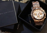  Shop Authentic Marc Jacobs Blade Chronograph Rose Gold Dial Rose Gold Steel Strap Watch for Women - MBM3102 - Luxxuri