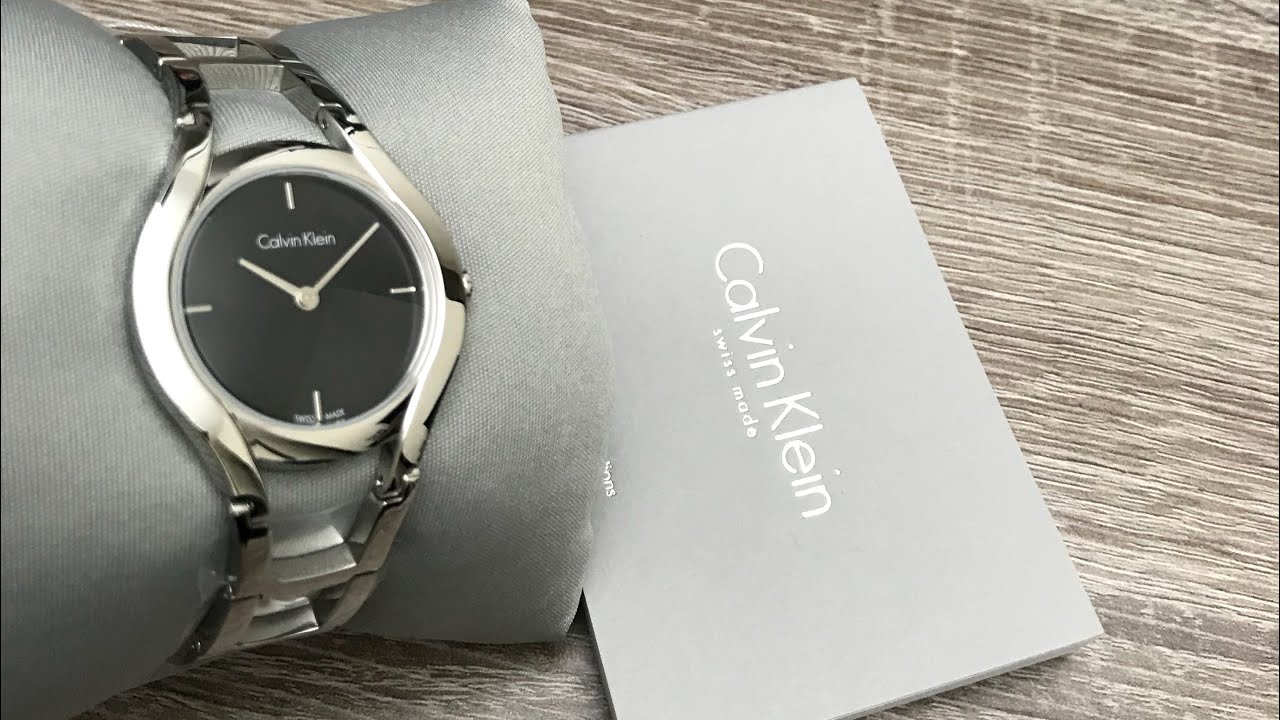  Shop Authentic Calvin Klein Class Black Dial Silver Steel Strap Watch for Women - K6R23121 - Luxxuri