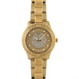  Shop Authentic Michael Kors Runway Three-Hand Gold Dial Gold Steel Strap Watch For Women - MK6911 - Luxxuri