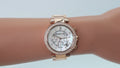  Shop Authentic Michael Kors Parker White Dial with Diamonds Rose Gold Steel Strap Watch for Women - MK5491 - Luxxuri