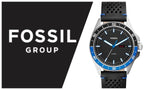  Shop Authentic Fossil Sport 54 Day Date Black Dial Black Leather Strap Watch for Men - FS5321 - Luxxuri