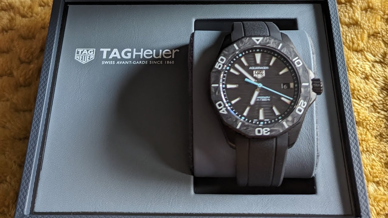  Shop Authentic Tag Heuer Aquaracer Professional 200 Solargraph Quartz Black Dial Black Rubber Strap Watch for Men - WBP1112.FT6199 - Luxxuri