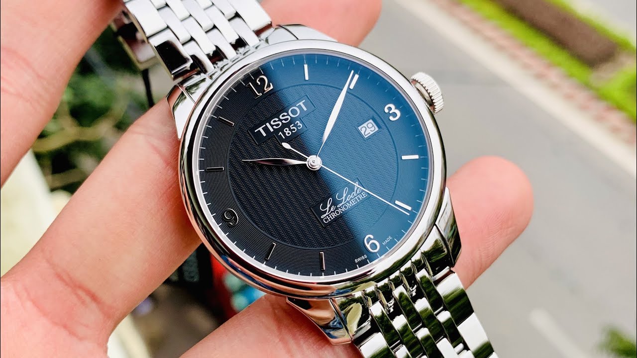 Tissot Le Locle Automatic Black Dial Silver Steel Strap Watch For Men - T006.408.11.057.00