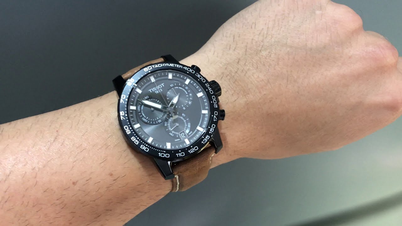  Shop Authentic Tissot Supersport Chrono Black Dial Brown Leather Strap Watch for Men - T125.617.36.051.01 - Luxxuri