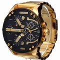  Shop Authentic Diesel Mr Daddy 2.0 Black Dial Gold Stainless Steel Watch For Men - DZ7333 - Luxxuri