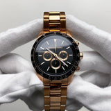  Shop Authentic Michael Kors Layton Chronograph Black Dial Rose Gold Steel Strap Watch For Men - MK8824 - Luxxuri