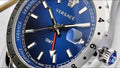  Shop Authentic Versace Hellenyium GMT Blue Dial Silver Steel Strap Watch for Men - V11010015 - Luxxuri