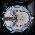  Shop Authentic Diesel Daddy 2.0 Chronograph Quartz Grey Dial Blue Steel Strap Watch For Men - DZ7414 - Luxxuri