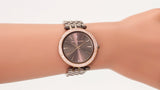  Shop Authentic Michael Kors Darci Quartz Brown Dial Brown Steel Strap Watch For Women - MK3416 - Luxxuri