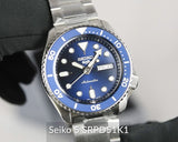  Shop Authentic Seiko 5 Sports Automatic Analog Blue Dial Silver Steel Strap Watch For Men - SRPD51K1 - Luxxuri