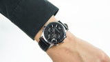  Shop Authentic Emporio Armani Renato Chronograph Black Dial Black Leather Strap Watch For Men - AR2447 - Luxxuri