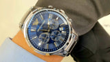  Shop Authentic Emporio Armani Renato Chronograph Blue Dial Silver Steel Strap Watch For Men - AR2448 - Luxxuri