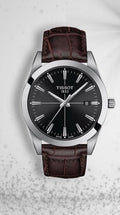  Shop Authentic Tissot Gentlemen Black Dial Brown Leather Strap Watch for Men - T127.410.16.051.01 - Luxxuri