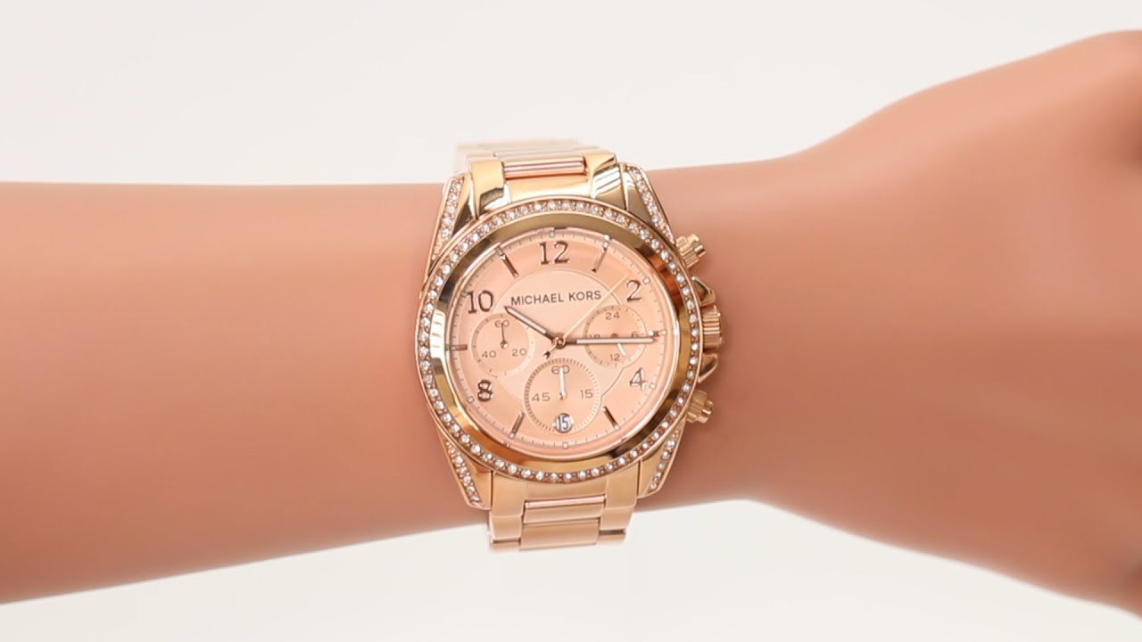  Shop Authentic Michael Kors Blair Rose Gold Dial Rose Gold Steel Strap Watch for Women - MK5263 - Luxxuri