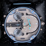  Shop Authentic Diesel Daddy 2.0 Chronograph Quartz Grey Dial Blue Steel Strap Watch For Men - DZ7414 - Luxxuri