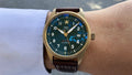  Shop Authentic IWC Pilot's Watch Automatic Spitfire Green Dial Brown Leather Strap Watch for Men - IW326802 - Luxxuri