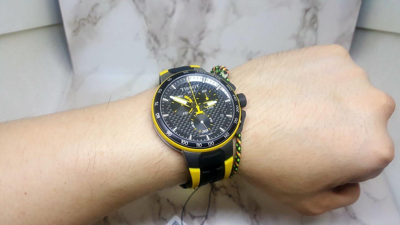  Shop Authentic Tissot T Bike Cycling Tour de France Black Dial Two Tone Rubber Strap Watch For Men - T111.417.37.441.00 - Luxxuri