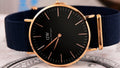  Shop Authentic Daniel Wellington Classic Bayswater Black Dial Black NATO Strap Watch For Men - DW00100277 - Luxxuri