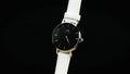  Shop Authentic Daniel Wellington Classic Petite Bondi Black Dial White Leather Strap Watch for Women - DW00100286 - Luxxuri