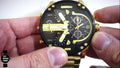  Shop Authentic Diesel Mr Daddy 2.0 Black Dial Gold Stainless Steel Watch For Men - DZ7333 - Luxxuri