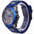  Shop Authentic Guess Velocity Blue Dial Blue Rubber Strap Watch for Men - W0599G2 - Luxxuri