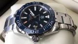  Shop Authentic Tag Heuer Aquaracer Calibre 5 Blue Dial Silver Steel Strap Watch for Men - WAY211C.BA0928 - Luxxuri