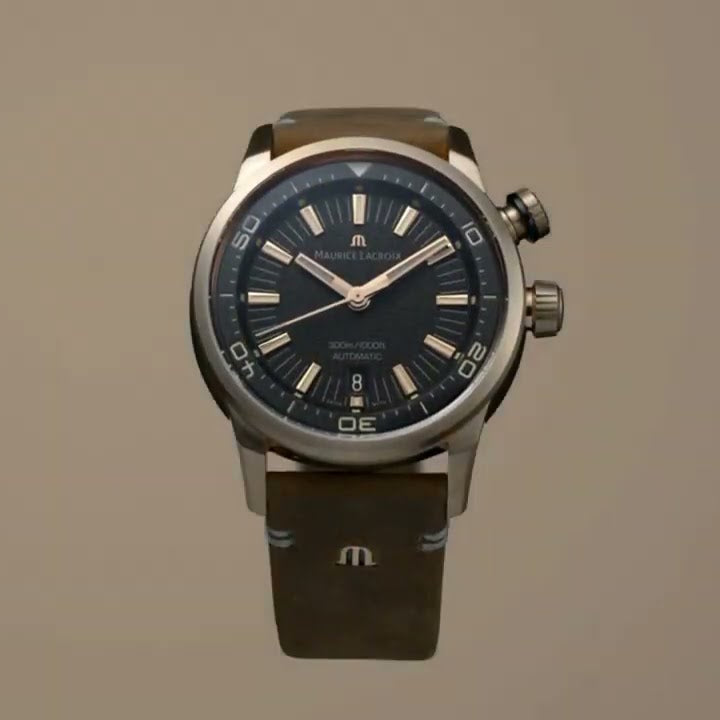  Shop Authentic Maurice Lacroix Pontos S Diver Automatic Black Dial Brown Leather Strap Watch For Men - PT6248-BRZ01-330-2 - Luxxuri