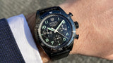  Shop Authentic Tag Heuer Autavia Chronometer Flyback Chronograph Black Dial Black Leather Strap Watch for Men - CBE511C.FC8280 - Luxxuri