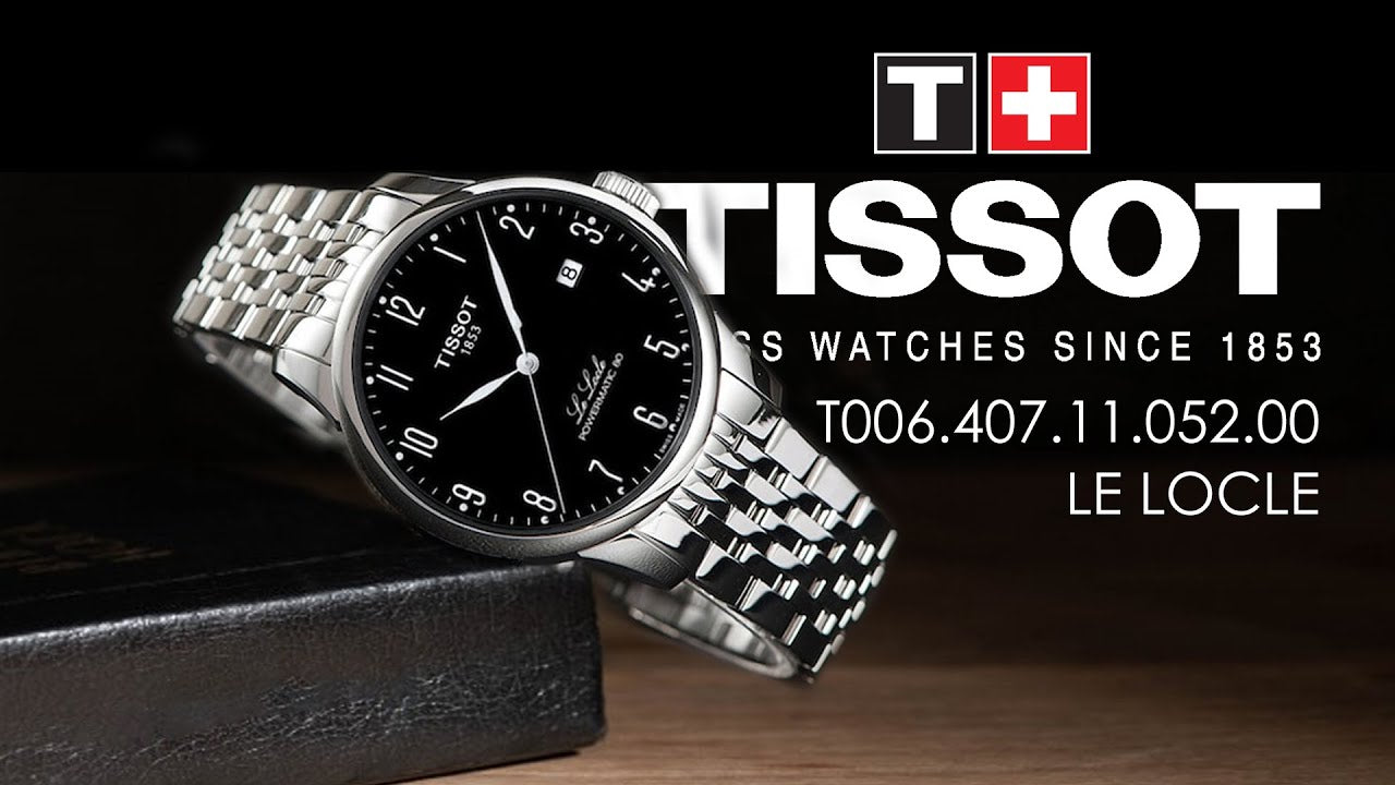  Shop Authentic Tissot Le Locle Powermatic 80 Black Dial Silver Steel Strap Watch For Men - T006.407.11.052.00 - Luxxuri