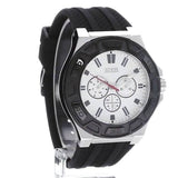  Shop Authentic Guess Force Analog Quartz White Dial Black Rubber Strap Watch For Men - W0674G3 - Luxxuri