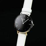  Shop Authentic Daniel Wellington Classic Petite Bondi Black Dial White Leather Strap Watch For Women - DW00100284 - Luxxuri