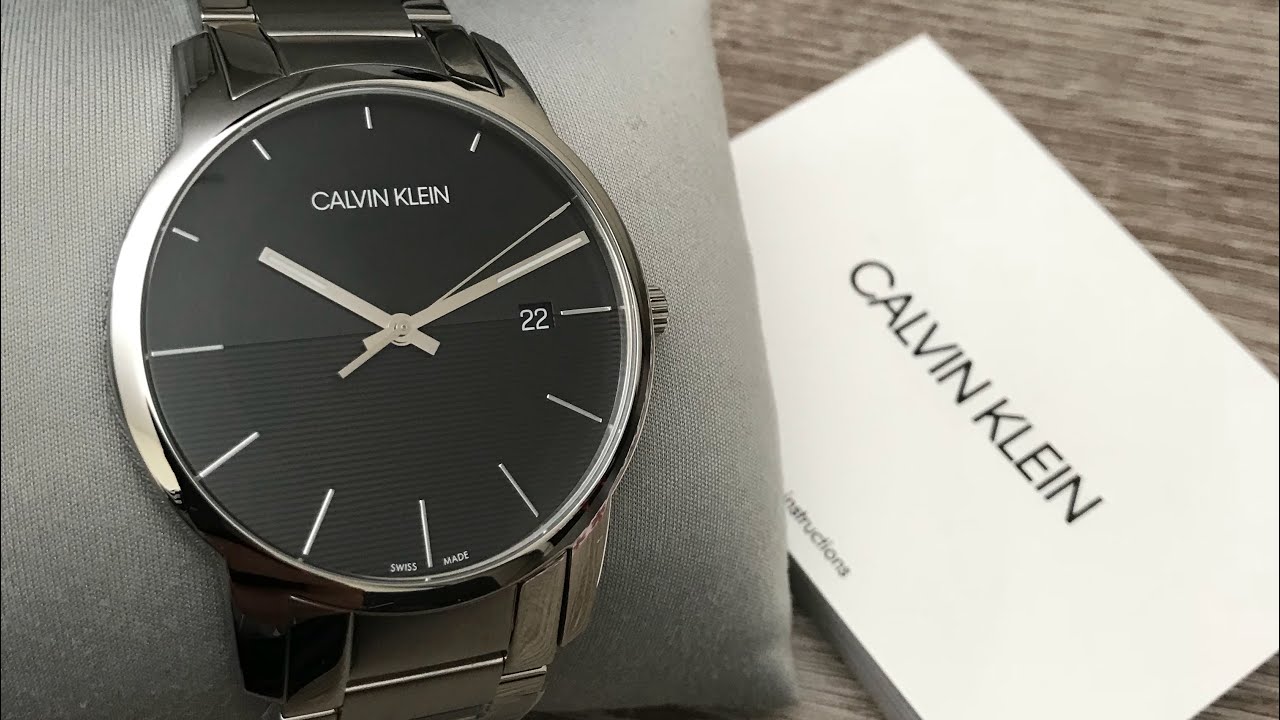  Shop Authentic Calvin Klein City Black Dial Silver Steel Strap Watch for Men - K2G2G14C - Luxxuri