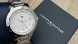  Shop Authentic Tommy Hilfiger White Dial Silver Steel Strap Watch for Women - 1781397 - Luxxuri