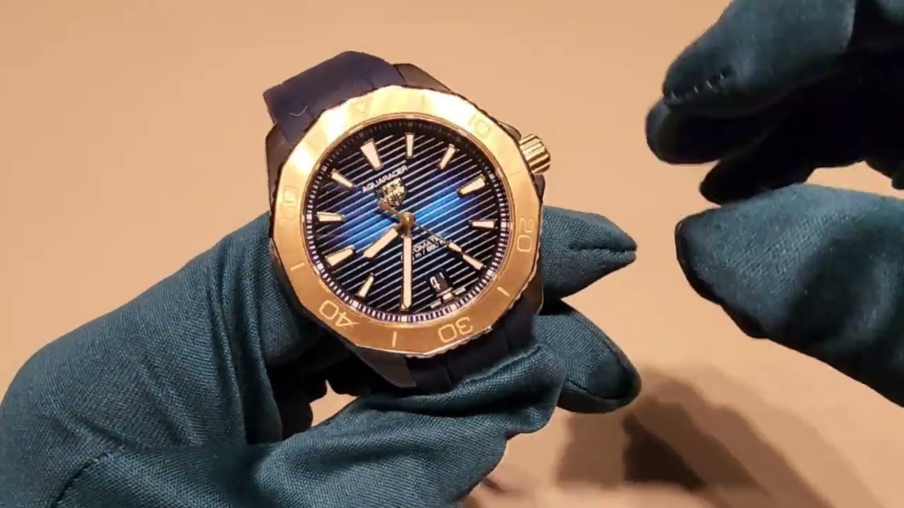  Shop Authentic Tag Heuer Aquaracer Professional 200 Automatic Blue Dial Blue Rubber Strap Watch for Men - WBP2150.FT6210 - Luxxuri