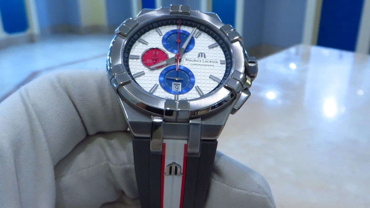  Shop Authentic Maurice Lacroix Aikon Chronograph Special Edition Mahindra Racing Silver Dial Grey Rubber Strap Watch for Men - AI1018-TT031-130-2 - Luxxuri