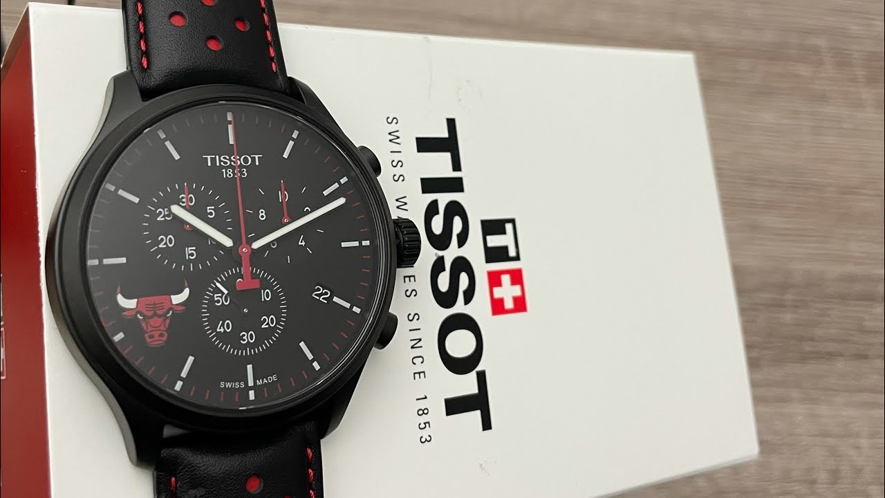  Shop Authentic Tissot T Sport Chrono XL NBA Teams Special Chicago Bulls Edition Black Dial Black Leather Strap Watch for Men - T116.617.36.051.00 - Luxxuri