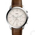  Shop Authentic Fossil Neutra Chronograph White Dial Brown Leather Strap Watch for Men - FS5380 - Luxxuri