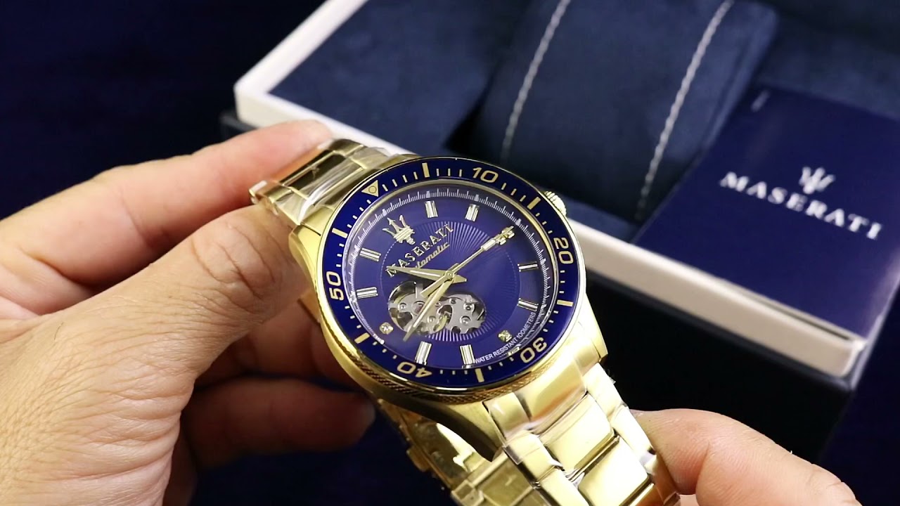  Shop Authentic Maserati SFIDA Automatic Diamond Dial Limited Edition Watch For Men - R8823140004 - Luxxuri