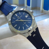 Shop Authentic Maurice Lacroix Aikon Automatic Date Blue Dial Blue Silicone Strap Watch For Men - AI6008-SS000-430-4 - Luxxuri