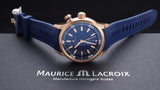  Shop Authentic Maurice Lacroix Pontos Divers Limited Edition Blue Dial Blue Leather Strap Watch For Men - PT6248-BRZ0B-430-4 - Luxxuri