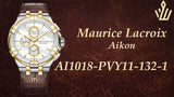 Shop Authentic Maurice Lacroix Aikon Chronograph White Dial Brown Leather Strap Watch For Men - AI1018-PVY11-132-1 - Luxxuri