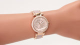  Shop Authentic Michael Kors Parker Pink Dial Two Tone Steel Strap Watch for Women - MK6110 - Luxxuri