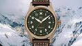  Shop Authentic IWC Pilot's Watch Automatic Spitfire Green Dial Brown Leather Strap Watch for Men - IW326802 - Luxxuri
