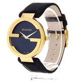  Shop Authentic Gucci G Interlocking Grammy Special Edition Black Dial Black Leather Strap Watch For Men - YA133212 - Luxxuri
