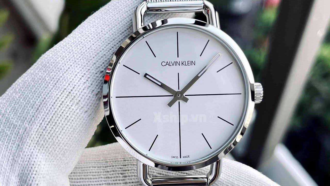  Shop Authentic Calvin Klein Even Quartz White Dial Silver Steel Strap Watch for Women - K7B21126 - Luxxuri