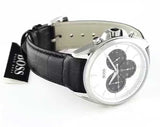  Shop Authentic Hugo Boss Driver Chronograph Quartz Silver Dial Black Leather Strap Watch For Men - 1512880 - Luxxuri
