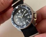  Shop Authentic Seiko 5 Sports SKX Automatic Black Dial Black NATO Strap Watch For Men - SRPD55K3 - Luxxuri