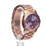  Shop Authentic Michael Kors Runway Chronograph Purple Dial Rose Gold Steel Strap Watch For Women - MK6163 - Luxxuri