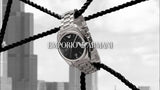  Shop Authentic Emporio Armani Classic Analog Black Dial Silver Steel Strap Watch For Men - AR0369 - Luxxuri