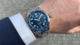  Shop Authentic Tag Heuer Autavia Cosc GMT Automatic Blue Dial Silver Steel Strap Watch for Men - WBE511A.BA0650 - Luxxuri